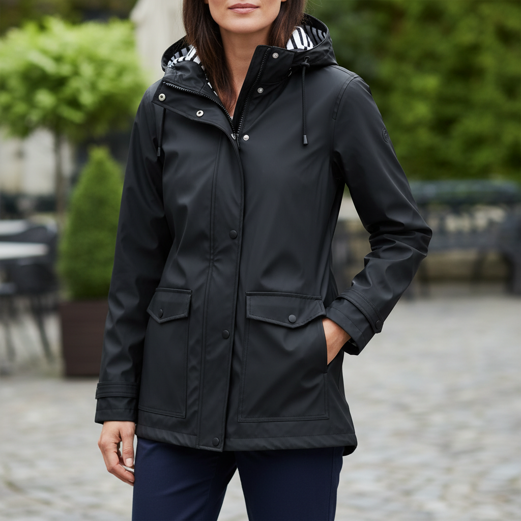 Women's Waterproof Hooded Rain Jacket