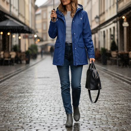 Women's Waterproof Hooded Rain Jacket
