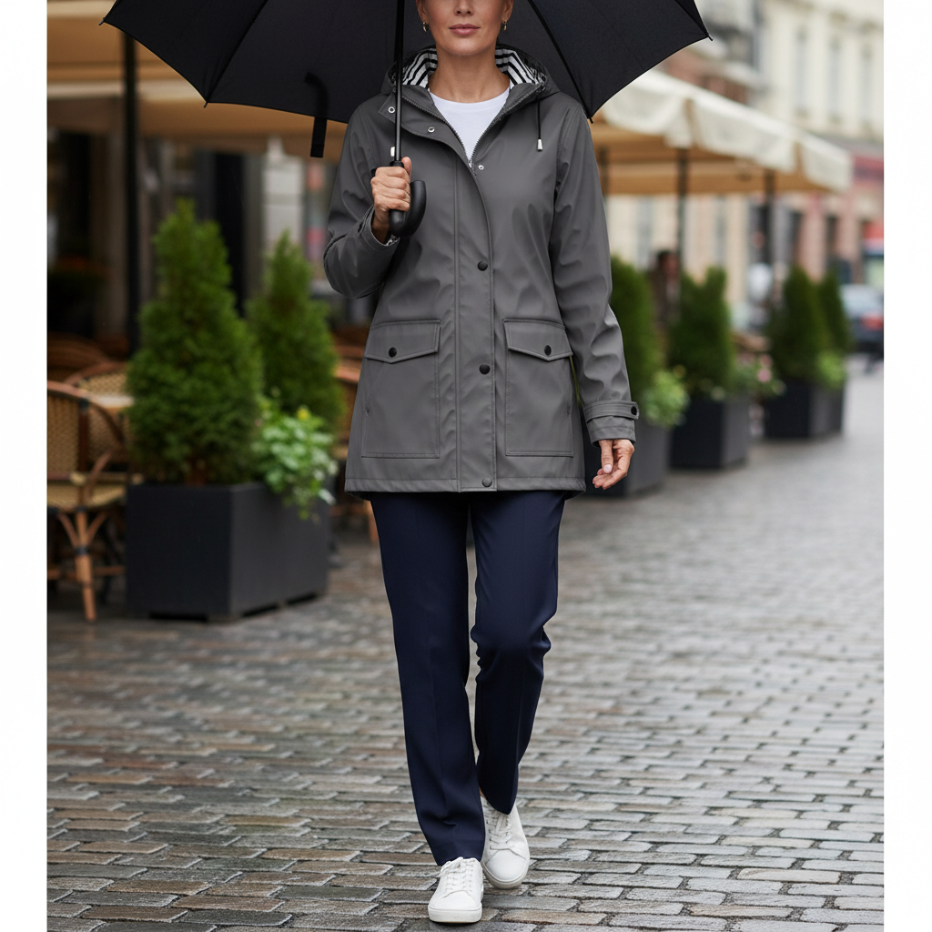 Women's Waterproof Hooded Rain Jacket