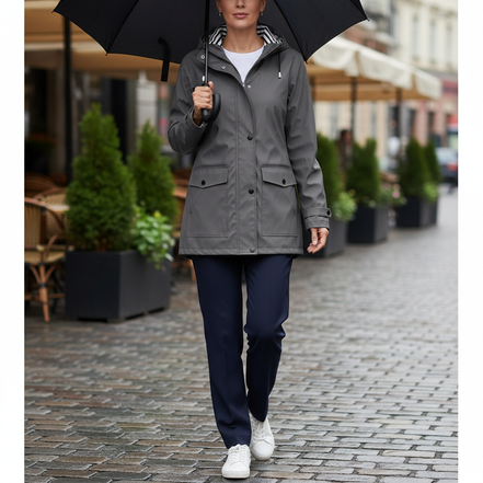 Women's Waterproof Hooded Rain Jacket