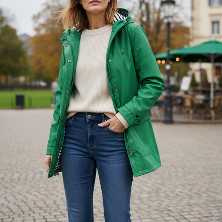 Women's Waterproof Hooded Rain Jacket
