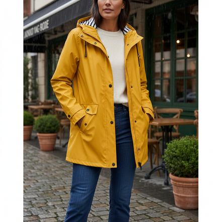 Women's Waterproof Hooded Rain Jacket