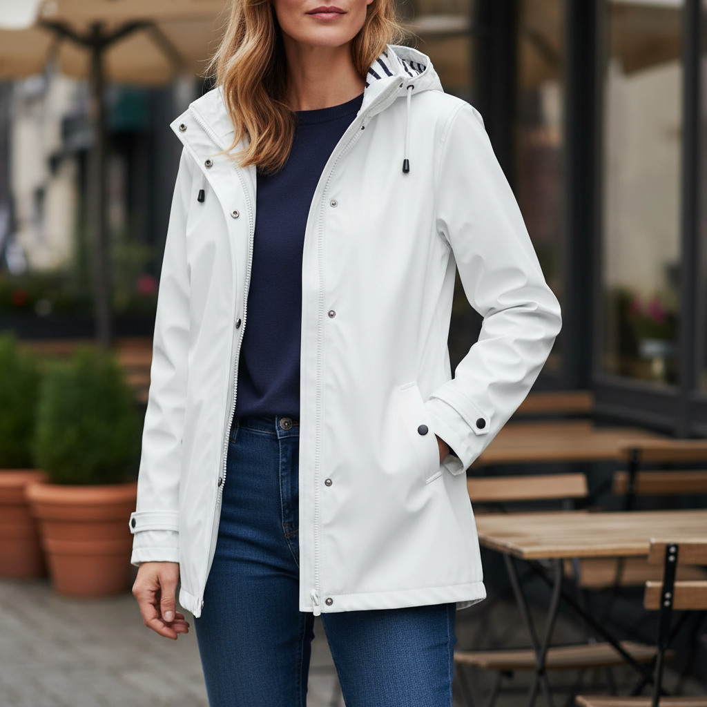 Women's Waterproof Hooded Rain Jacket