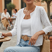 Women's Embroidered Kimono Cardigan