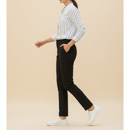 Women's Striped Long Sleeve Blouse