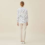 Women's Striped Long Sleeve Blouse