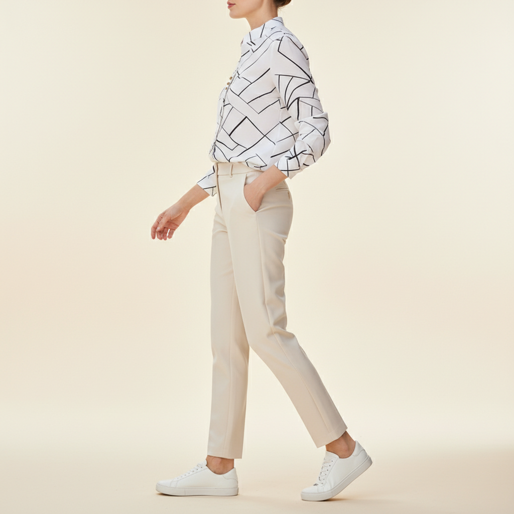 Women's Striped Long Sleeve Blouse