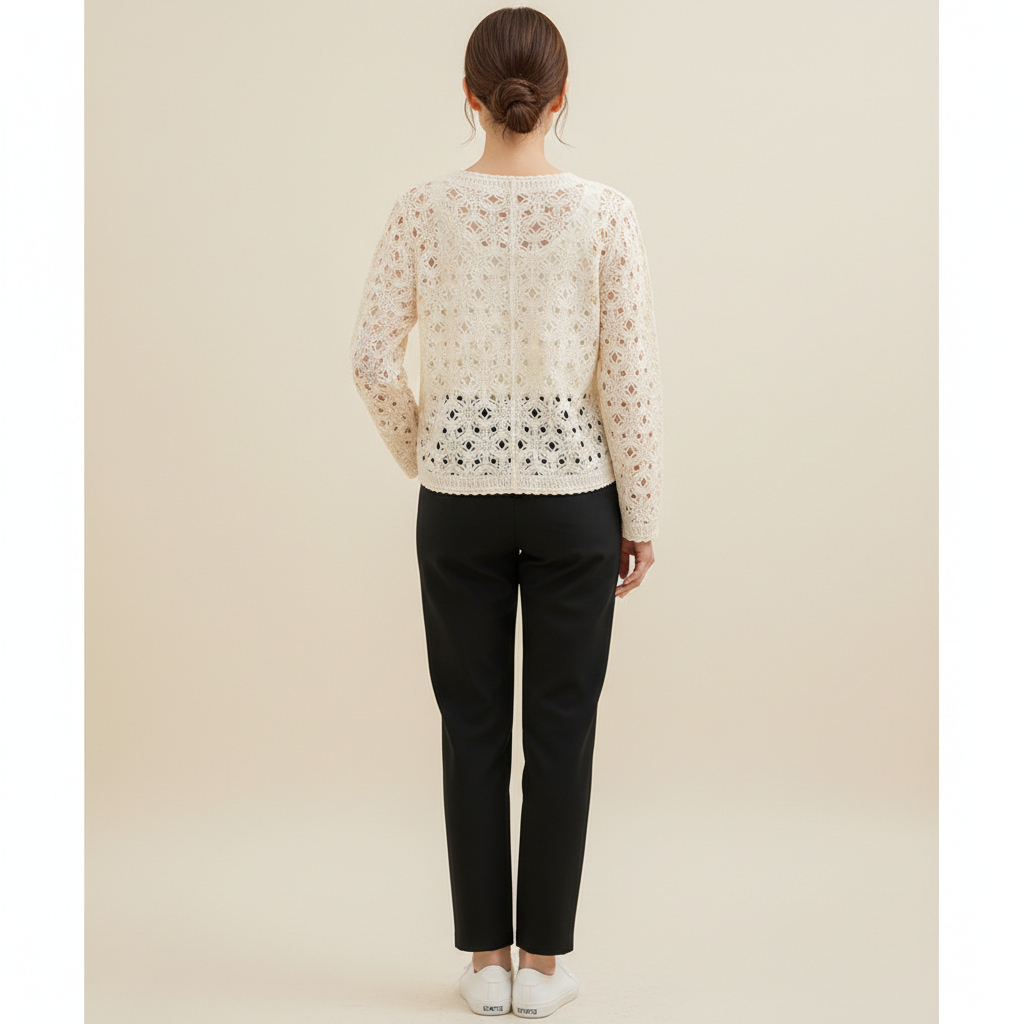 Women's Crochet Cardigan Jacket