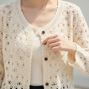 Women's Crochet Cardigan Jacket