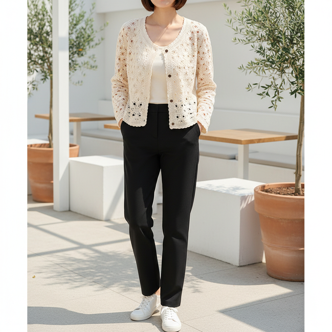 Women's Crochet Cardigan Jacket