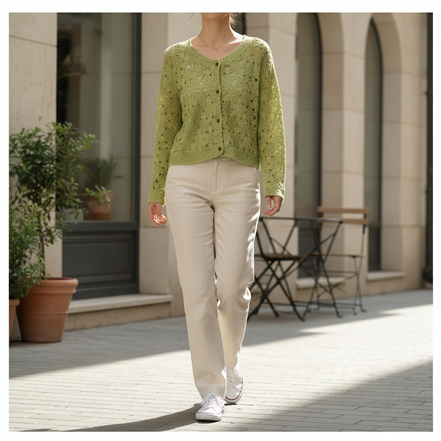 Women's Crochet Cardigan Jacket