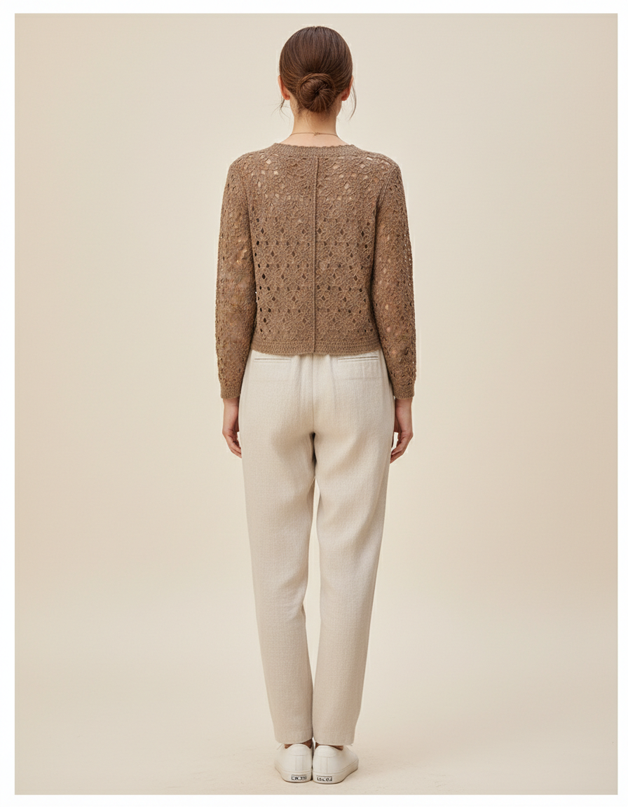Women's Crochet Cardigan Jacket