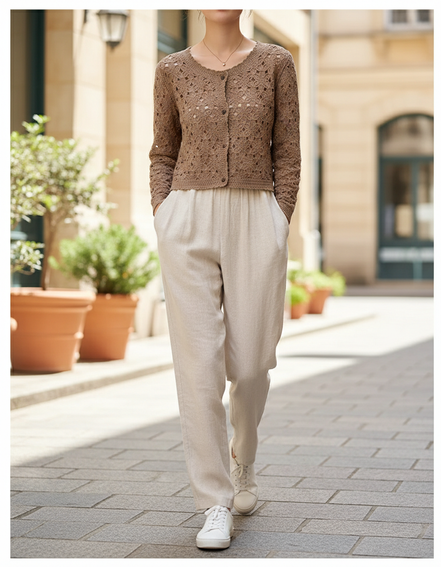 Women's Crochet Cardigan Jacket