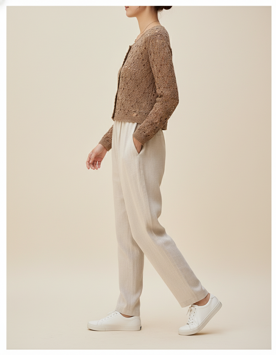 Women's Crochet Cardigan Jacket