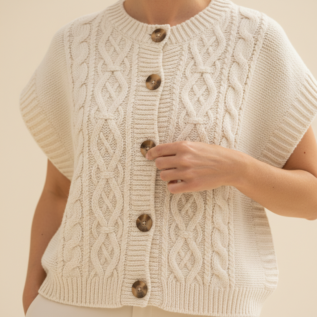 Women's Cable Knit Sweater Vest