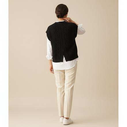 Women's Cable Knit Sweater Vest