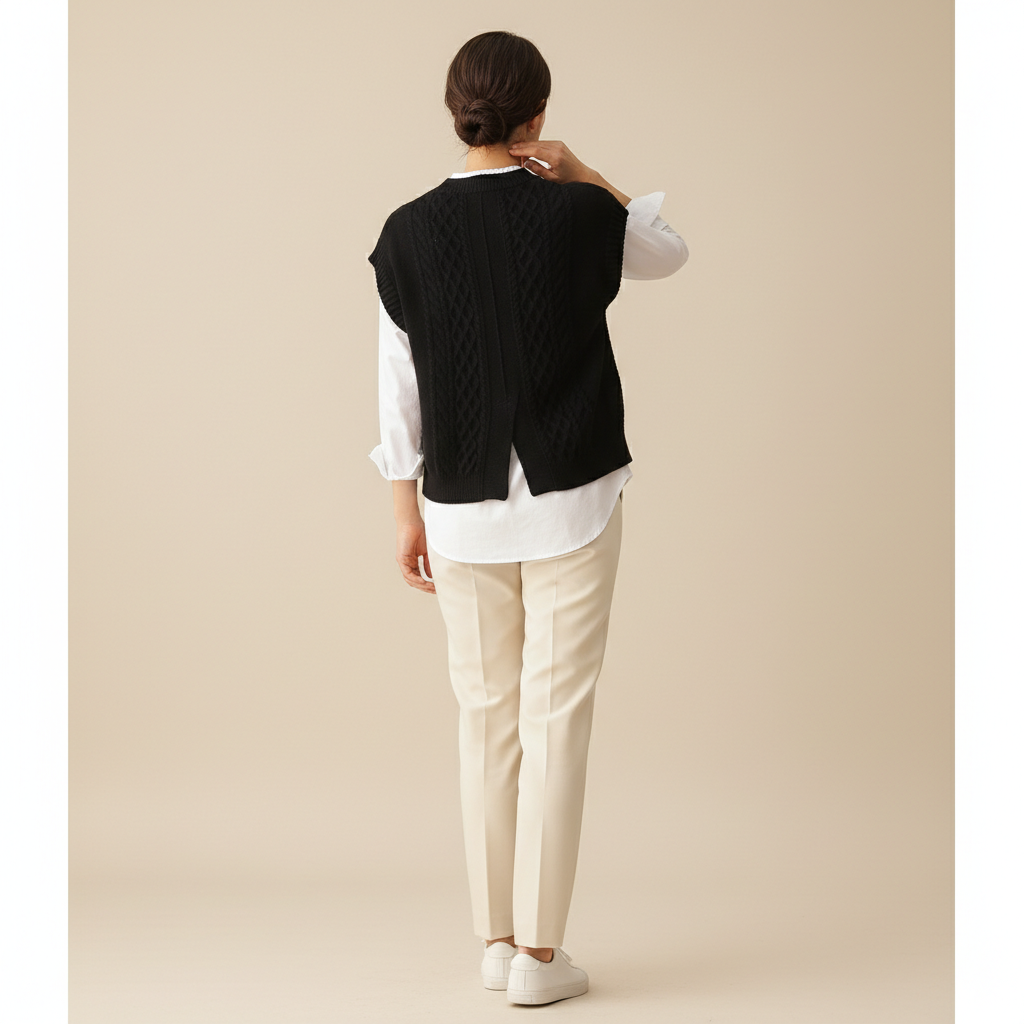 Women's Cable Knit Sweater Vest