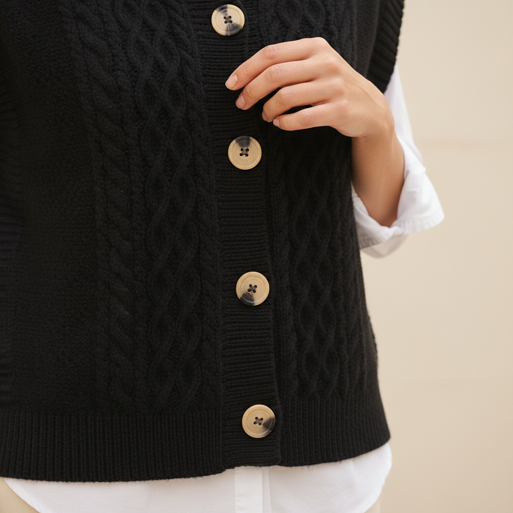 Women's Cable Knit Sweater Vest