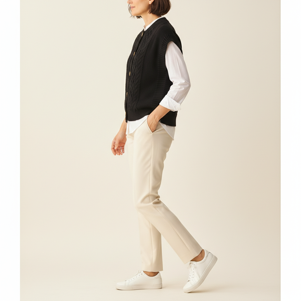 Women's Cable Knit Sweater Vest