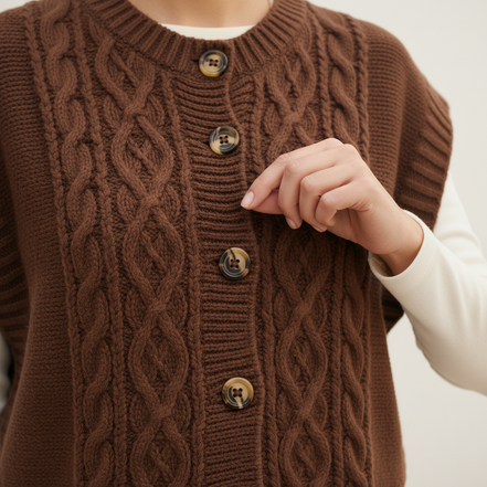 Women's Cable Knit Sweater Vest