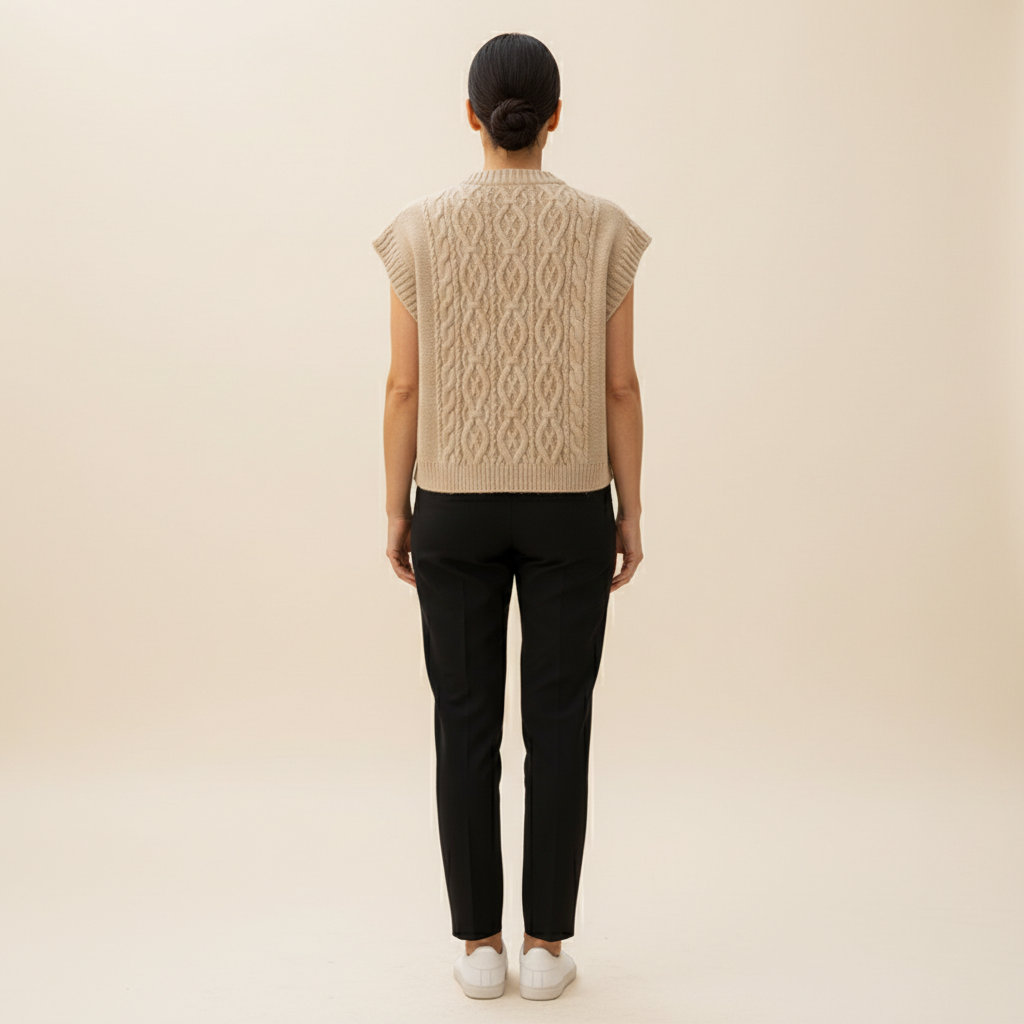 Women's Cable Knit Sweater Vest
