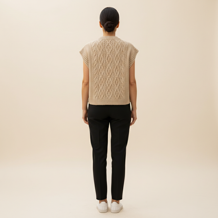 Women's Cable Knit Sweater Vest