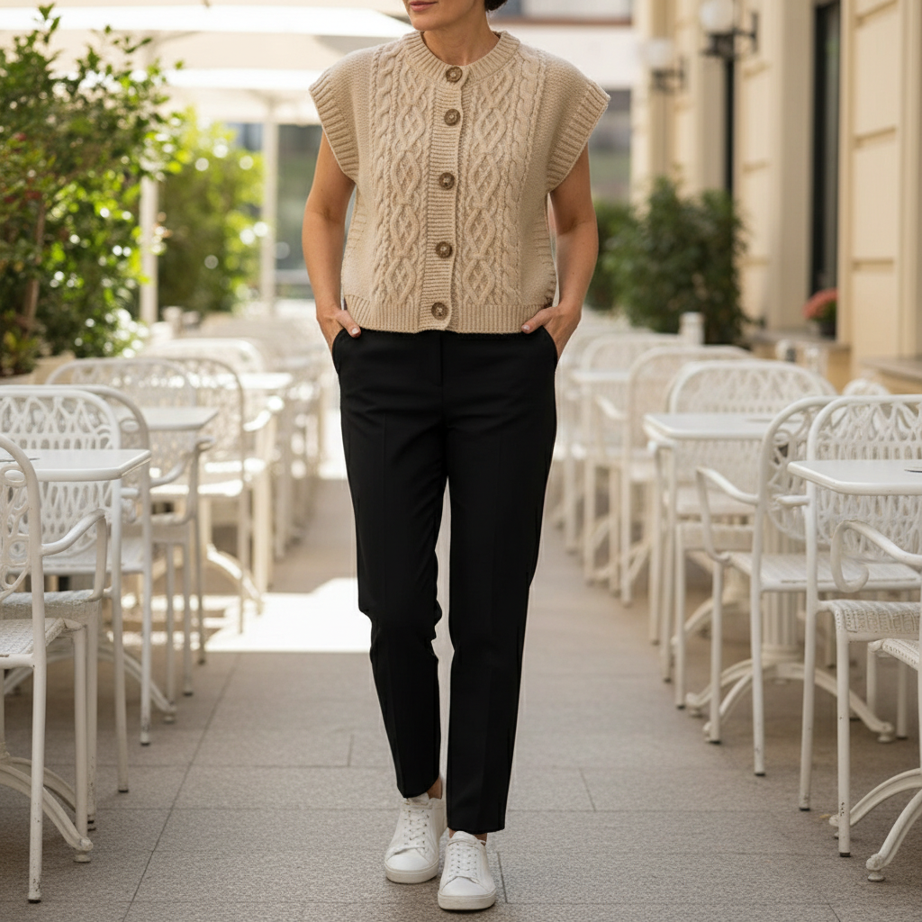 Women's Cable Knit Sweater Vest