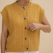Women's Cable Knit Sweater Vest