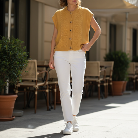 Women's Cable Knit Sweater Vest