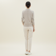 Women's Polo Collar Knit Cardigan