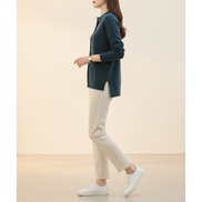 Women's Polo Collar Knit Cardigan