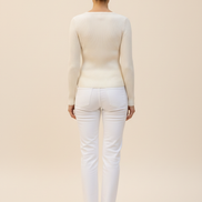 Women's Knit Square Collar Sweater