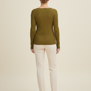 Women's Knit Square Collar Sweater