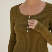 Women's Knit Square Collar Sweater