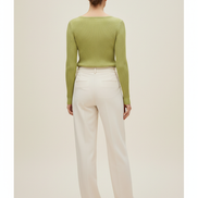 Women's Knit Square Collar Sweater