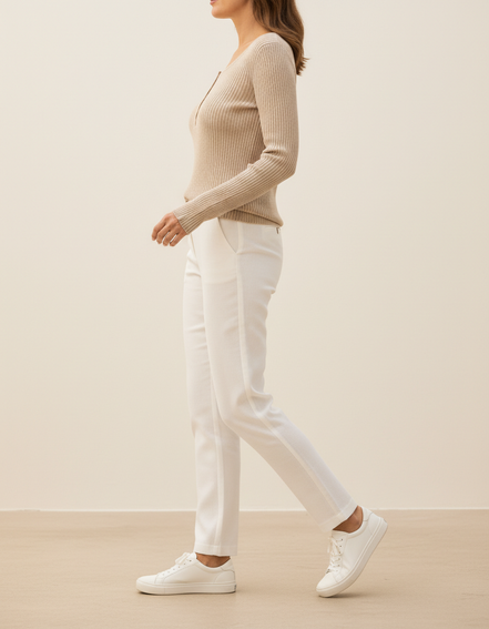 Women's Knit Square Collar Sweater