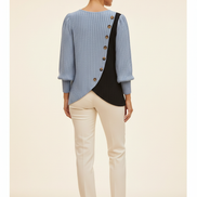 Women's Striped Knit Pullover Sweater