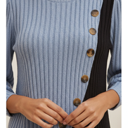 Women's Striped Knit Pullover Sweater