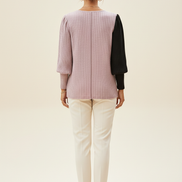 Women's Striped Knit Pullover Sweater