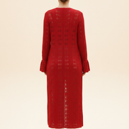 Women's Crochet Knit Long Cardigan