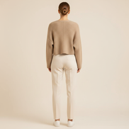 Women's Cropped Knit Y2K Sweater
