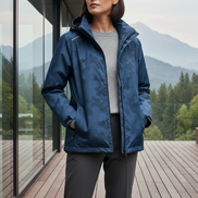 Women's Waterproof Hiking Jacket with Hood