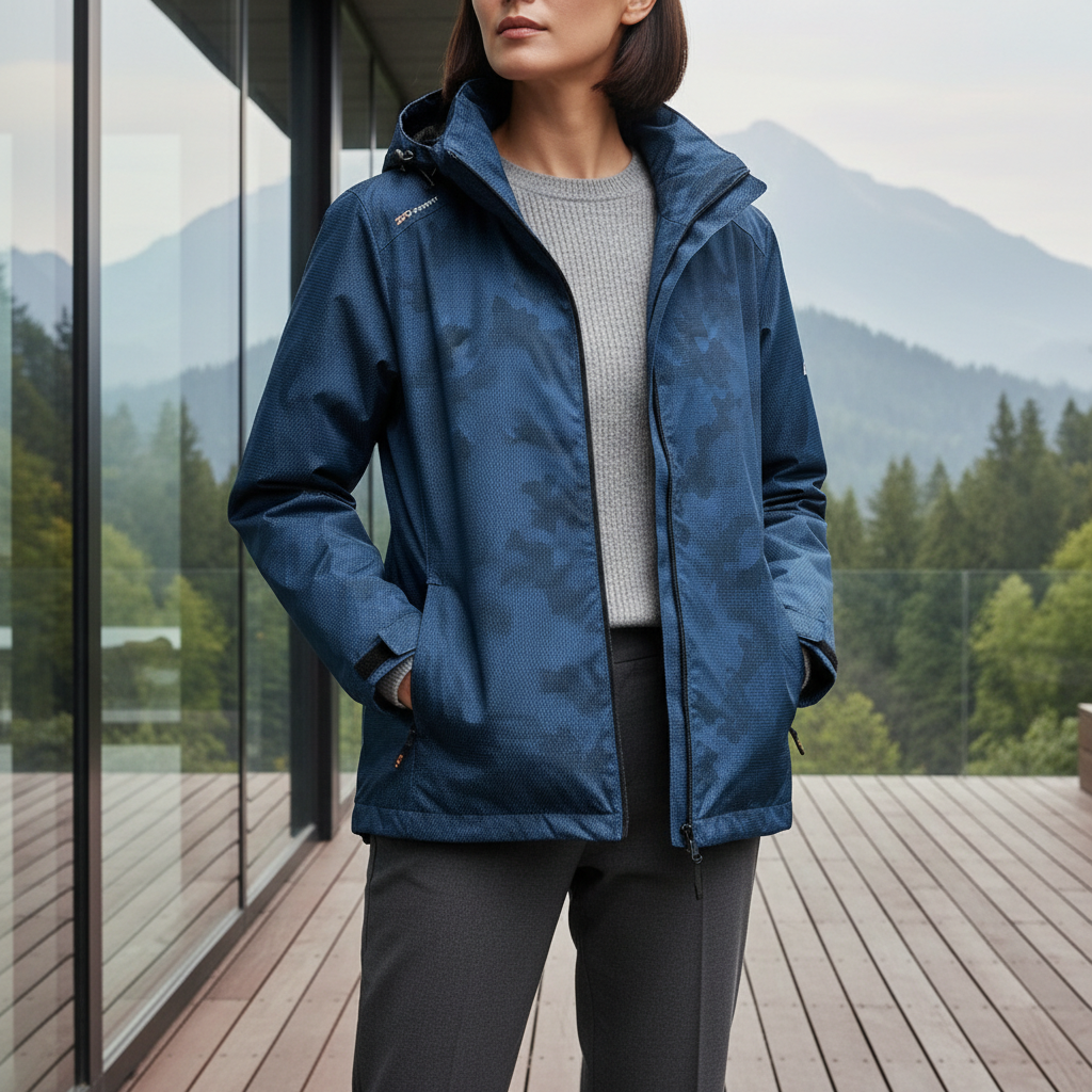 Women's Waterproof Hiking Jacket with Hood