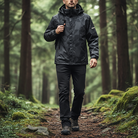 Women's Waterproof Hiking Jacket with Hood