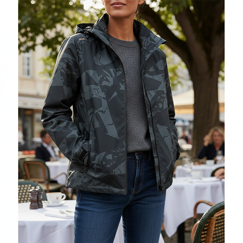 Women's Waterproof Hiking Jacket with Hood