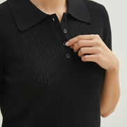 Women's Knitted Short Sleeve Top