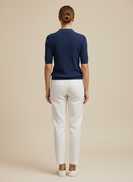 Women's Knitted Short Sleeve Top