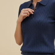 Women's Knitted Short Sleeve Top