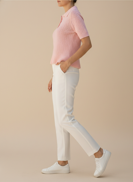 Women's Knitted Short Sleeve Top