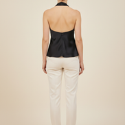 Women's Halter Satin Corset Top